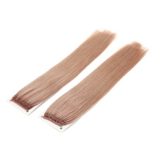 Ash Pink Color Straight Highest Quality Human Hair Virgin Hair Brazilian Hair Knot Thread Hair Extension Remy Grade Hair